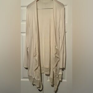 Torrid Cream Open Front Cardigan